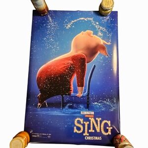 Sing 2016 Original Advance Teaser Movie Poster 27x40 Matthew McConaughey D/S